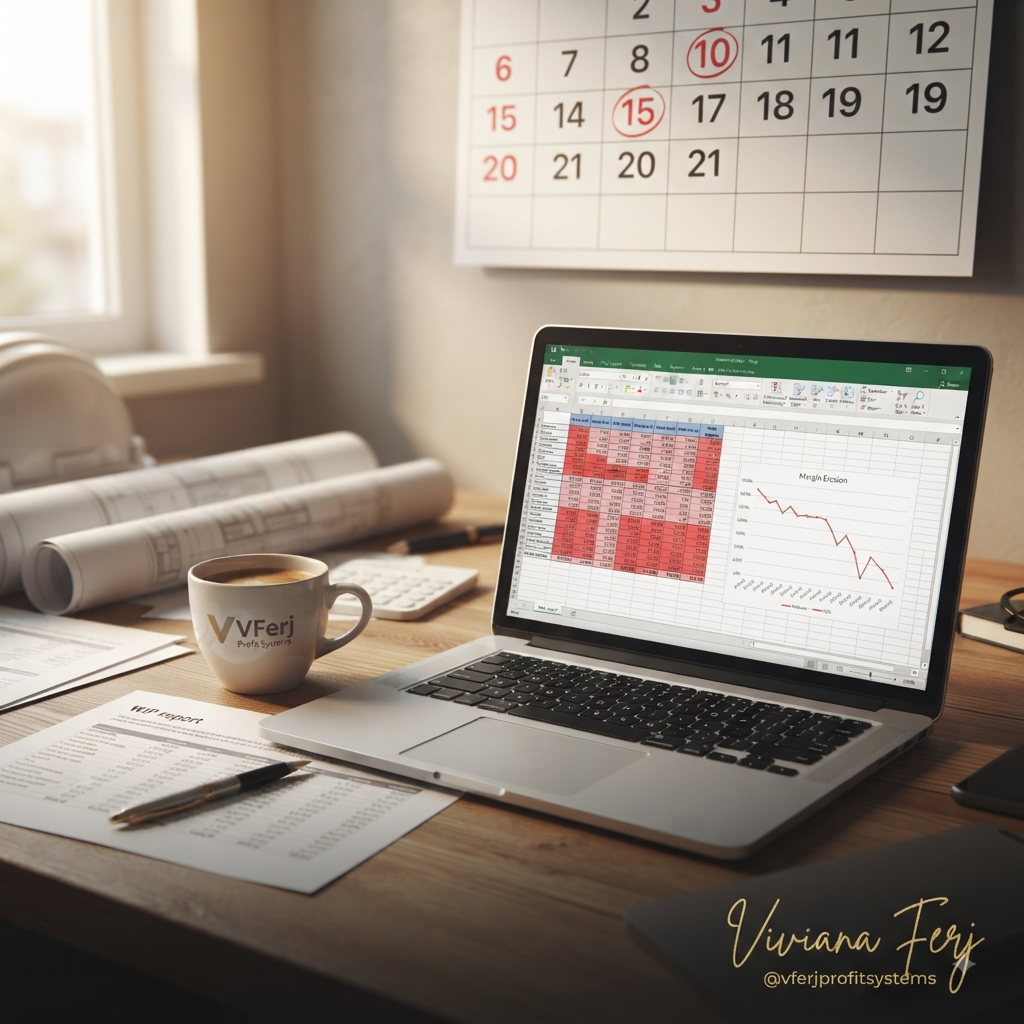 Monthly calendar with WIP Schedule review deadlines