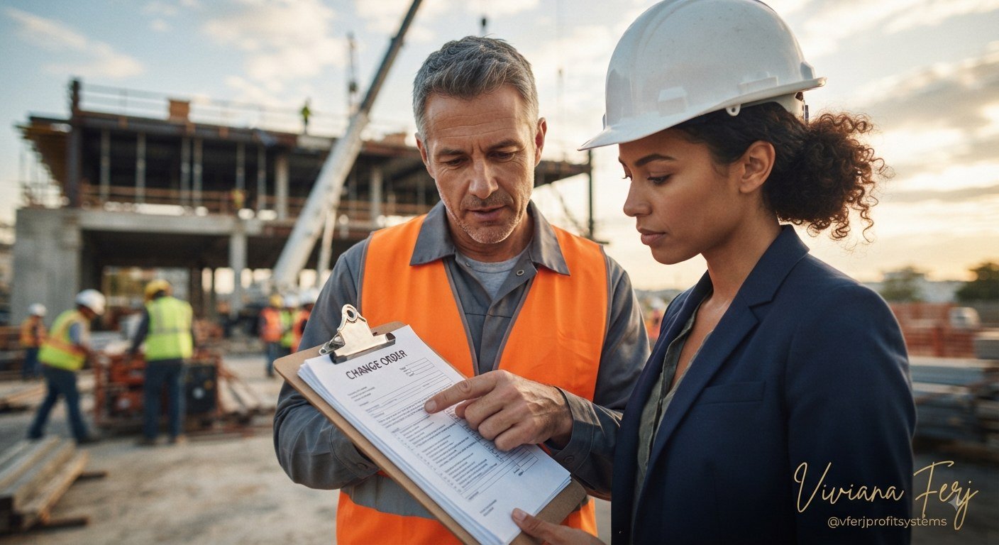 Change order review between contractor and client