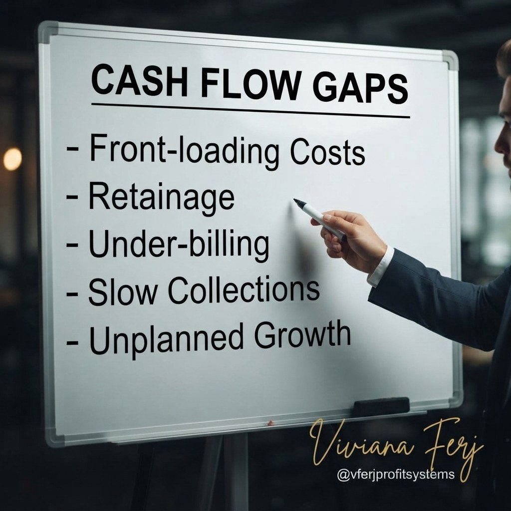 Common construction cash flow gaps