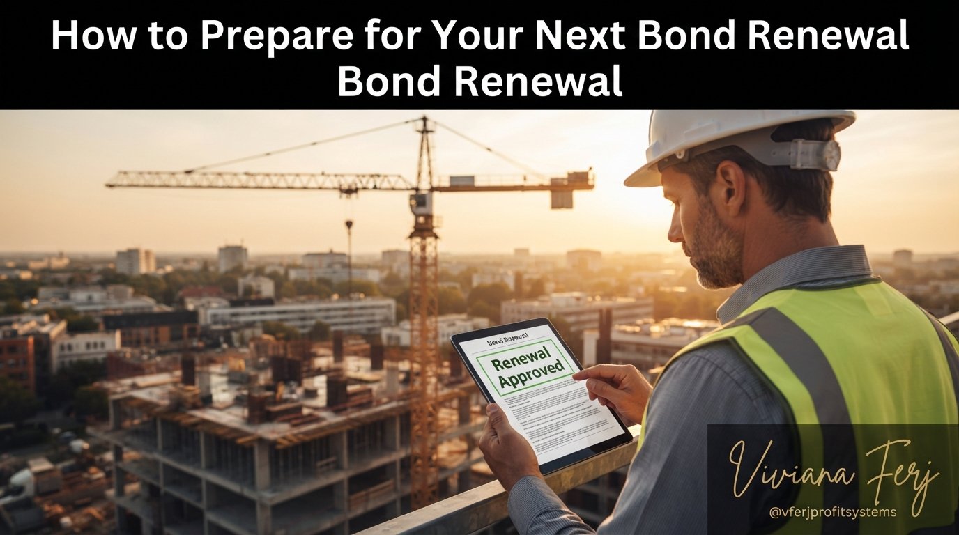Bond renewal preparation on construction site