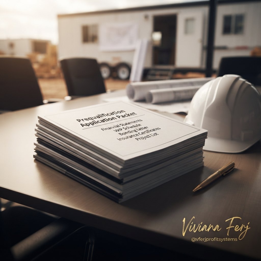 Prequalification documents for construction subcontractor