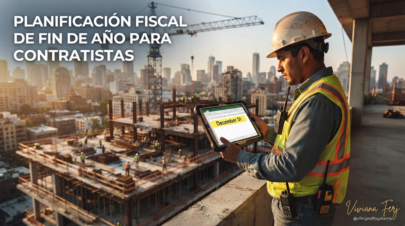 Year-end tax planning on construction site