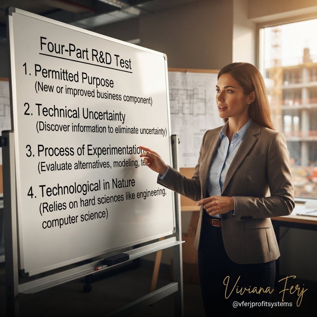 Four-Part R&D Test for construction contractors