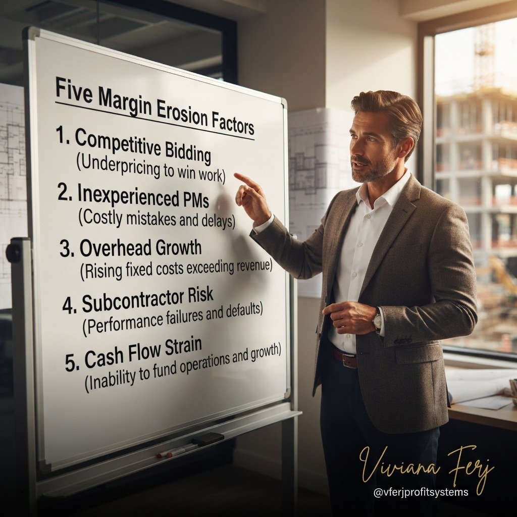 Construction margin erosion during growth