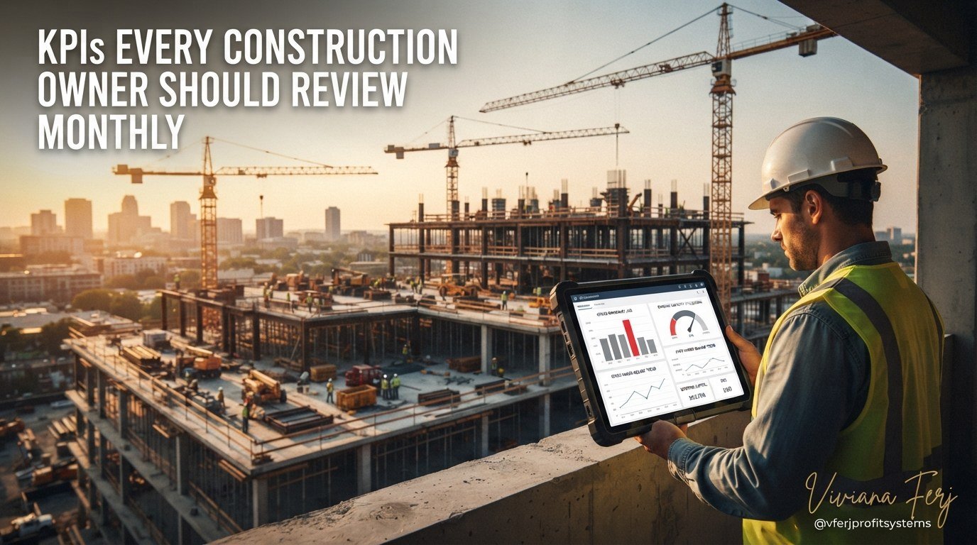 Construction KPI dashboard review on site