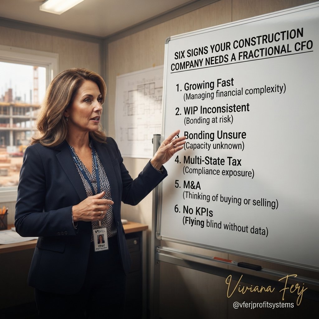 Signs your construction company needs a fractional CFO