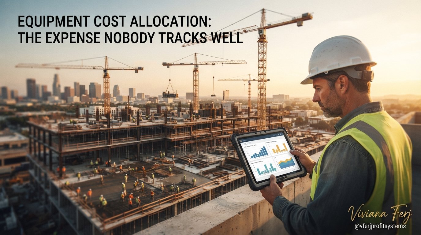 Equipment cost allocation on construction site