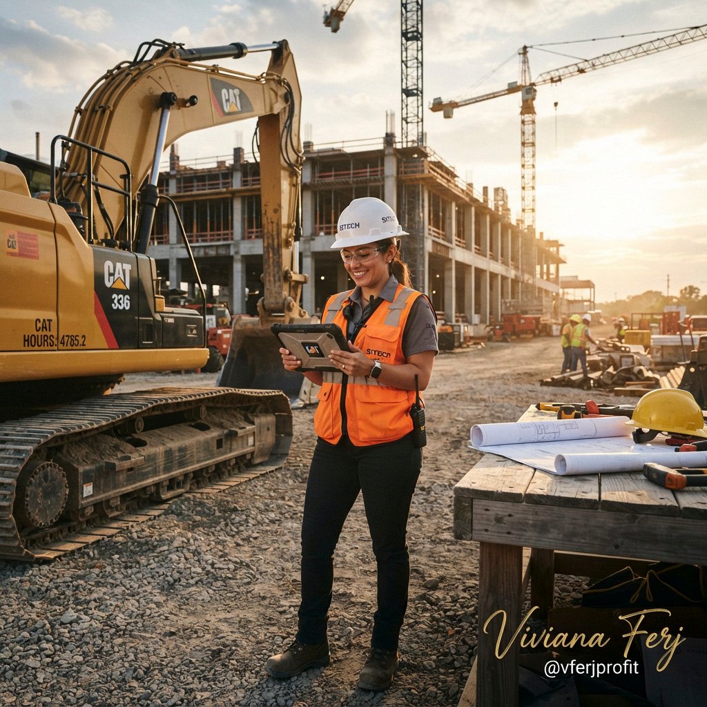 Heavy equipment cost tracking on job site